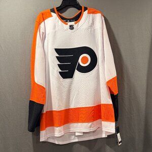 NWT Men's Philadelphia Flyers adidas White Primegreen Authentic Jersey Size 56